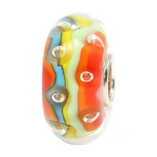 Ogerbeads Vibrant Spinkles orange and multicolor glass Bead by The Alternative Bead. Your official Ogerbeads Retailer from Germany