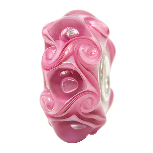 Ogerbeads Cerise Bubbles Twister pink glass Bead by The Alternative Bead. Your official Ogerbeads Retailer from Germany