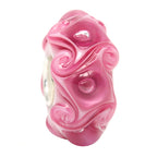 Ogerbeads Cerise Bubbles Twister pink glass Bead by The Alternative Bead. Your official Ogerbeads Retailer from Germany
