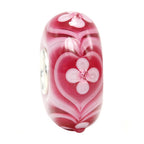 Ogerbeads Cerise Flower Hearts pink glass Bead by The Alternative Bead. Your official Ogerbeads Retailer from Germany
