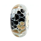 Ogerbeads Luxurious Flowers black and gold and white glass Bead by The Alternative Bead. Your official Ogerbeads Retailer from Germany