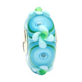 Ogerbeads SeaFoam Flower Twister blue and green glass Bead by The Alternative Bead. Your official Ogerbeads Retailer from Germany