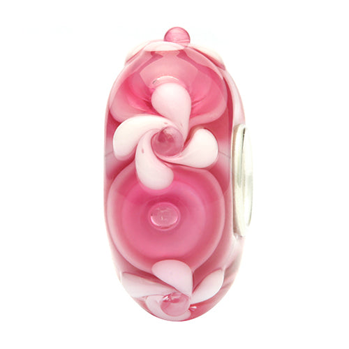 Ogerbeads Cerise Flower Twister pink and red glass Bead by The Alternative Bead. Your official Ogerbeads Retailer from Germany