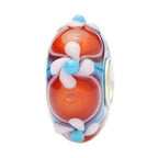 Ogerbeads Cherry Blossom Flower Twister red and blue glass Bead by The Alternative Bead. Your official Ogerbeads Retailer from Germany