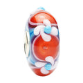 Ogerbeads Cherry Blossom Flower Twister red and blue glass Bead by The Alternative Bead. Your official Ogerbeads Retailer from Germany