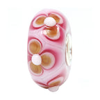 Ogerbeads Maple Pink Flower Bunch Light pink and beige glass Bead by The Alternative Bead. Your official Ogerbeads Retailer from Germany