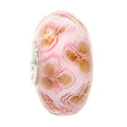 Ogerbeads Maple Pink Clover Fragments pink and beige glass Bead by The Alternative Bead. Your official Ogerbeads Retailer from Germany