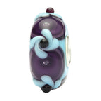 Ogerbeads Lavender Blue Flower Twister purple and blue glass Bead by The Alternative Bead. Your official Ogerbeads Retailer from Germany