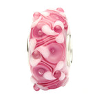 Ogerbeads Cerise Flower Field pink glass Bead by The Alternative Bead. Your official Ogerbeads Retailer from Germany