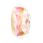 Ogerbeads Maple Pink Sprinkles pink and beige glass Bead by The Alternative Bead. Your official Ogerbeads Retailer from Germany