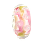 Ogerbeads Maple Pink Sprinkles pink and beige glass Bead by The Alternative Bead. Your official Ogerbeads Retailer from Germany