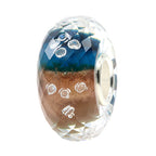 Ogerbeads Sacramento Gold Diamond Fragments gold and blue glass Bead by The Alternative Bead. Your official Ogerbeads Retailer from Germany