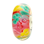 Ogerbeads Spring Blossom Flowers red and green and yellow and floral glass Bead by The Alternative Bead. Your official Ogerbeads Retailer from Germany