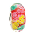 Ogerbeads Spring Blossom Flowers red and green and yellow and floral glass Bead by The Alternative Bead. Your official Ogerbeads Retailer from Germany