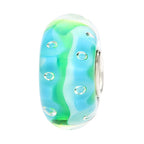 Ogerbeads Seafoam Sprinkles blue and green glass Bead by The Alternative Bead. Your official Ogerbeads Retailer from Germany