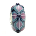 Ogerbeads Oriental Fire Flowers blue; purple glass Bead by The Alternative Bead. Your official Ogerbeads Retailer from Germany