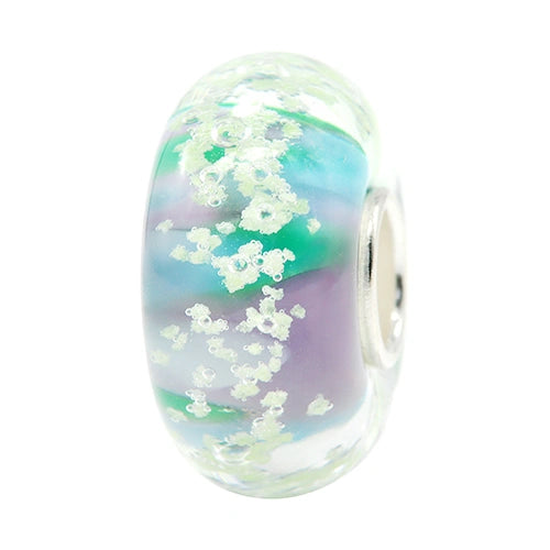 Ogerbeads Serene Moonlight blue; purple; green; glow-in-the-dark glass Bead by The Alternative Bead. Your official Ogerbeads Retailer from Germany