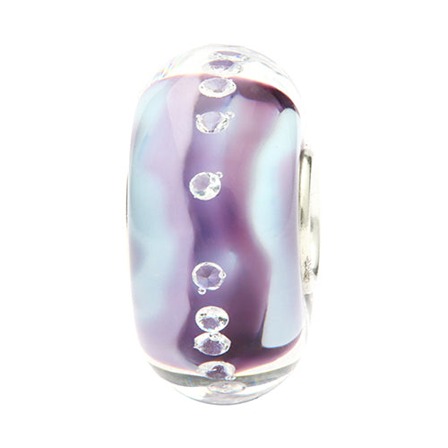 Ogerbeads Lavender Blue Diamonds purple and blue glass Bead by The Alternative Bead. Your official Ogerbeads Retailer from Germany