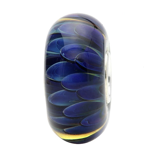 Ogerbeads Fairy Heaven Chrysantium blue glass Bead by The Alternative Bead. Your official Ogerbeads Retailer from Germany