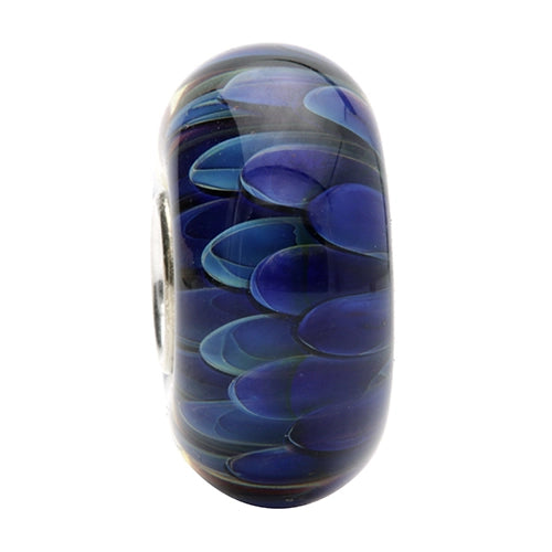 Ogerbeads Fairy Heaven Chrysantium blue glass Bead by The Alternative Bead. Your official Ogerbeads Retailer from Germany