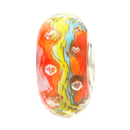 Ogerbeads Vibrant Spinkles Fragments orange and multicolor glass Bead by The Alternative Bead. Your official Ogerbeads Retailer from Germany