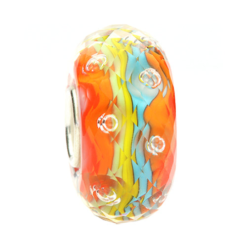 Ogerbeads Vibrant Spinkles Fragments orange and multicolor glass Bead by The Alternative Bead. Your official Ogerbeads Retailer from Germany