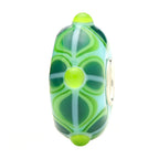 Ogerbeads Bermuda Fire Flowers green glass Bead by The Alternative Bead. Your official Ogerbeads Retailer from Germany