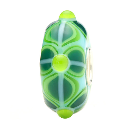 Ogerbeads Bermuda Fire Flowers green glass Bead by The Alternative Bead. Your official Ogerbeads Retailer from Germany