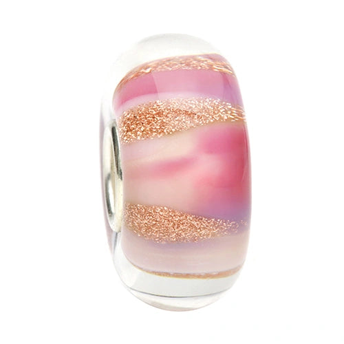 Ogerbeads Ballet GoldRush purple; white; gold glass Bead by The Alternative Bead. Your official Ogerbeads Retailer from Germany