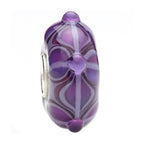 Ogerbeads Violetta Blue Fire Flowers blue and purple glass Bead by The Alternative Bead. Your official Ogerbeads Retailer from Germany