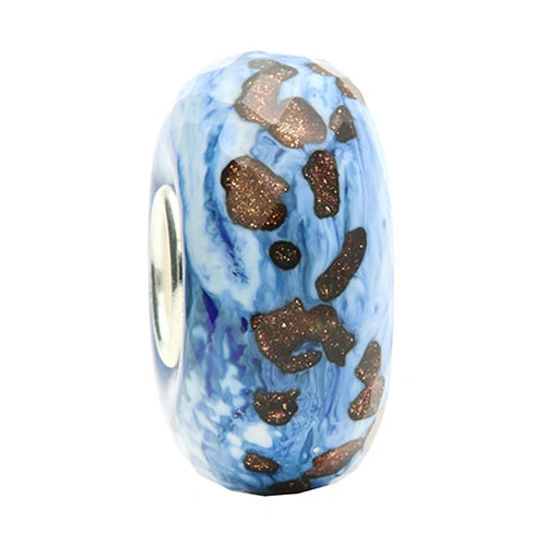 Ogerbeads Blue Bayou Goldstone Fragments blue; gold glass Bead by The Alternative Bead. Your official Ogerbeads Retailer from Germany