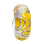 Ogerbeads Buttercup Vortessa yellow and white glass Bead by The Alternative Bead. Your official Ogerbeads Retailer from Germany