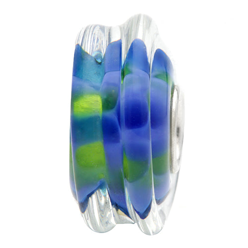 Ogerbeads Emerald Wave Magic Light – LIMITED blue and green glass Bead by The Alternative Bead. Your official Ogerbeads Retailer from Germany