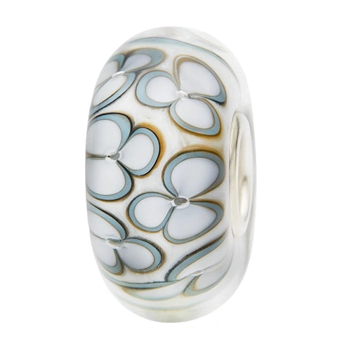 Ogerbeads Winter Bliss Flowers white; floral glass Bead by The Alternative Bead. Your official Ogerbeads Retailer from Germany