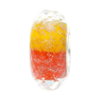 Ogerbeads Orange Amber Pixiedust Fragments orange and red and gold glass Bead by The Alternative Bead. Your official Ogerbeads Retailer from Germany