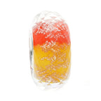 Ogerbeads Orange Amber Pixiedust Fragments orange and red and gold glass Bead by The Alternative Bead. Your official Ogerbeads Retailer from Germany