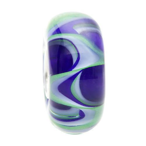 Ogerbeads Ocean Whisper Vortessa blue and green glass Bead by The Alternative Bead. Your official Ogerbeads Retailer from Germany