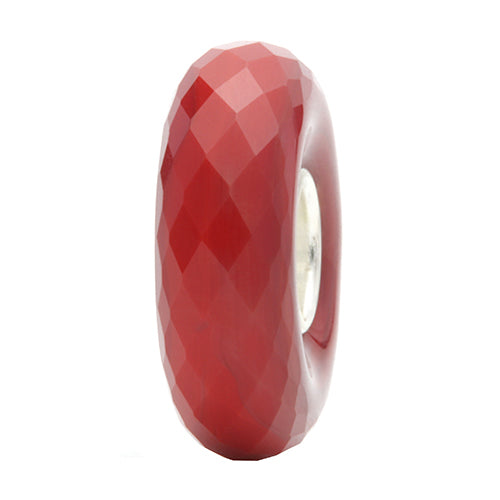 Ogerbeads Vermillion Slim Elemental Fragments red glass Spacer by The Alternative Bead. Your official Ogerbeads Retailer from Germany