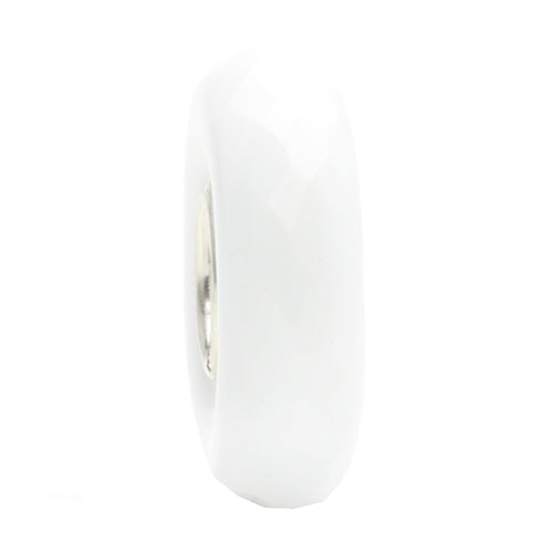 Ogerbeads White Slim Elemental Fragments white glass Spacer by The Alternative Bead. Your official Ogerbeads Retailer from Germany