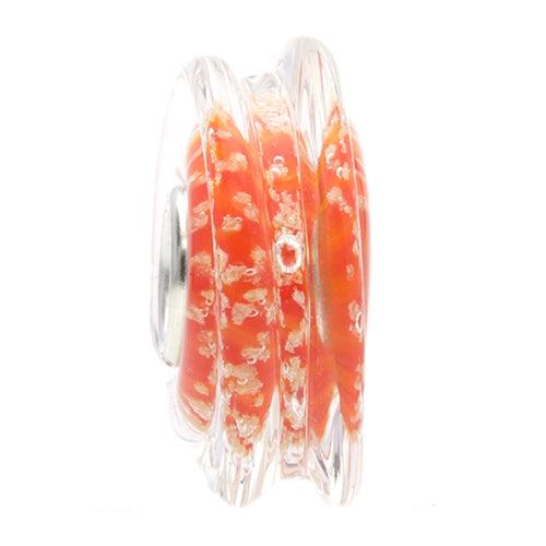 Ogerbeads Bloody Pumpkin Moonlight Magic Light orange and glow-in-the-dark glass Bead by The Alternative Bead. Your official Ogerbeads Retailer from Germany