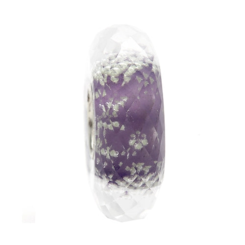 Ogerbeads Violet Slim Moonlight Fragments purple and glow-in-the-dark glass Spacer by The Alternative Bead. Your official Ogerbeads Retailer from Germany