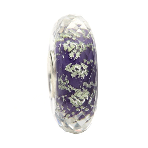 Ogerbeads Midnight Slim Moonlight Fragments purple and glow-in-the-dark glass Spacer by The Alternative Bead. Your official Ogerbeads Retailer from Germany