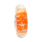 Ogerbeads Pumpkin Slim Moonlight Fragments orange and glow-in-the-dark glass Spacer by The Alternative Bead. Your official Ogerbeads Retailer from Germany