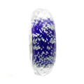 Ogerbeads Delft Blue Slim Moonlight Fragments blue and glow-in-the-dark glass Spacer by The Alternative Bead. Your official Ogerbeads Retailer from Germany