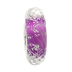Ogerbeads Violetta Slim Moonlight Fragments purple and glow-in-the-dark glass Spacer by The Alternative Bead. Your official Ogerbeads Retailer from Germany