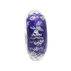Ogerbeads Delft Blue Slim Tiny Moonlight Fragments glow-in-the-dark; blue; purple glass Spacer by The Alternative Bead. Your official Ogerbeads Retailer from Germany