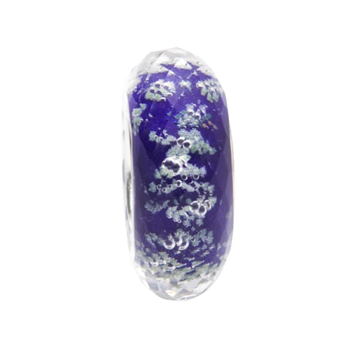 Ogerbeads Delft Blue Slim Tiny Moonlight Fragments glow-in-the-dark; blue; purple glass Spacer by The Alternative Bead. Your official Ogerbeads Retailer from Germany