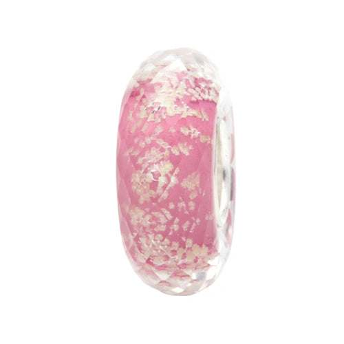 Ogerbeads Dark Rose Slim Tiny Moonlight Fragments glow-in-the-dark; pink glass Spacer by The Alternative Bead. Your official Ogerbeads Retailer from Germany