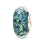 Ogerbeads Sacramento Tiny Moonlight Fragments glow-in-the-dark; blue glass Spacer by The Alternative Bead. Your official Ogerbeads Retailer from Germany