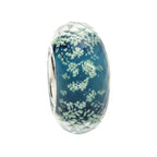Ogerbeads Sacramento Tiny Moonlight Fragments glow-in-the-dark; blue glass Spacer by The Alternative Bead. Your official Ogerbeads Retailer from Germany